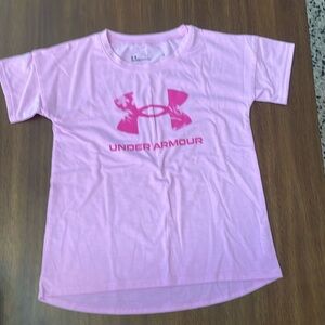 UA pink shirt